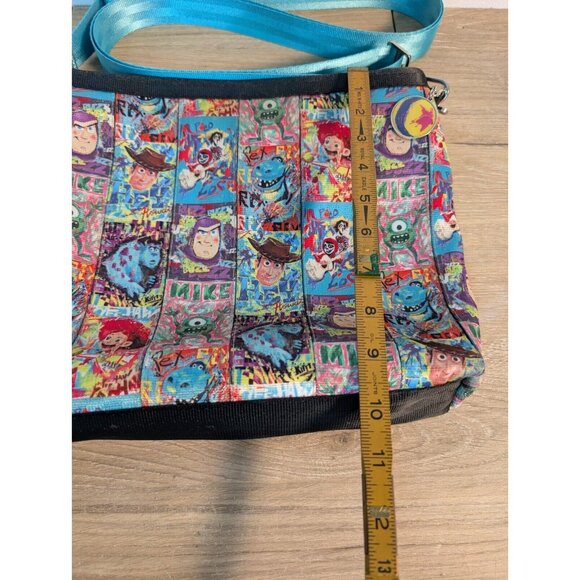 Disney Parks Store Pixar Crossbody Seatbelt Bag by Harveys 2024 Blue Characters - Picture 9 of 9